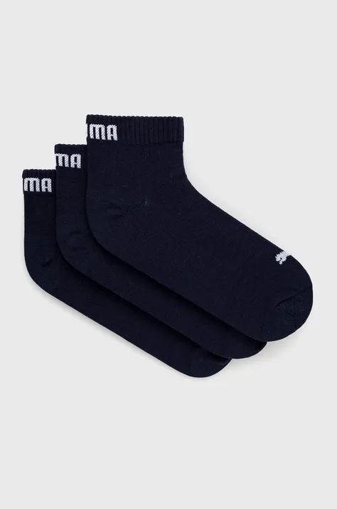 Čarape Puma (3-pack) boja: tamno plava