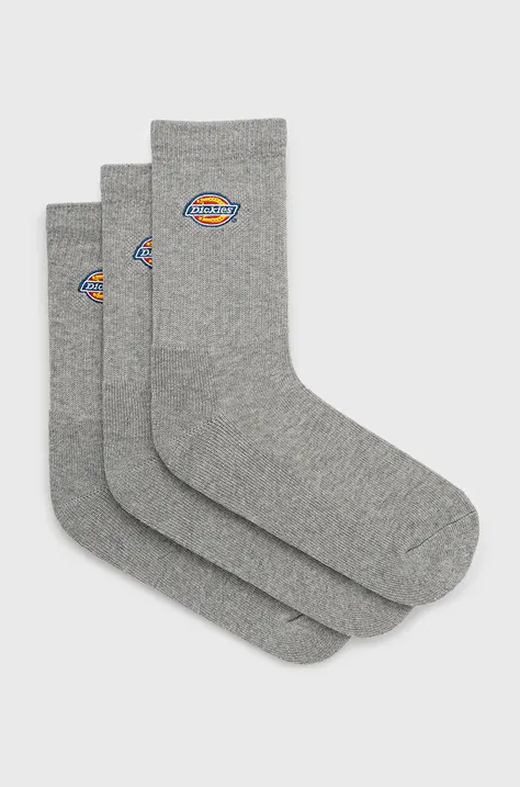 Ponožky Dickies (3-pack) šedá farba