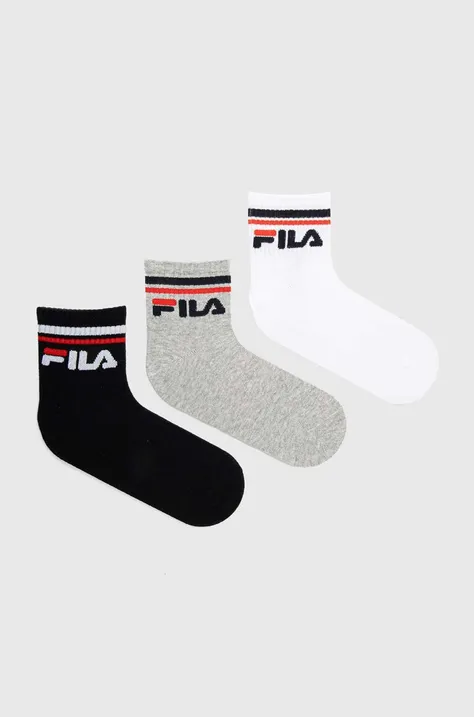 Шкарпетки Fila 3-pack колір білий
