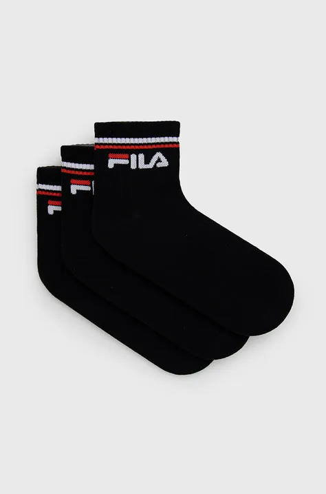 Κάλτσες Fila χρώμα: μαύρο