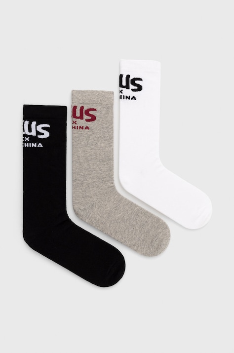 Deus Ex Machina Șosete (3-pack) culoarea gri