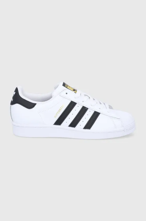 adidas Originals sneakers Superstar culoarea alb, cu toc plat FV3284
