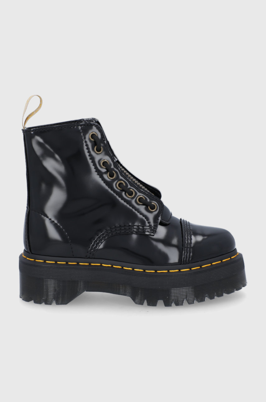 Dr. Martens biker boots Vegan Sinclair women's black color