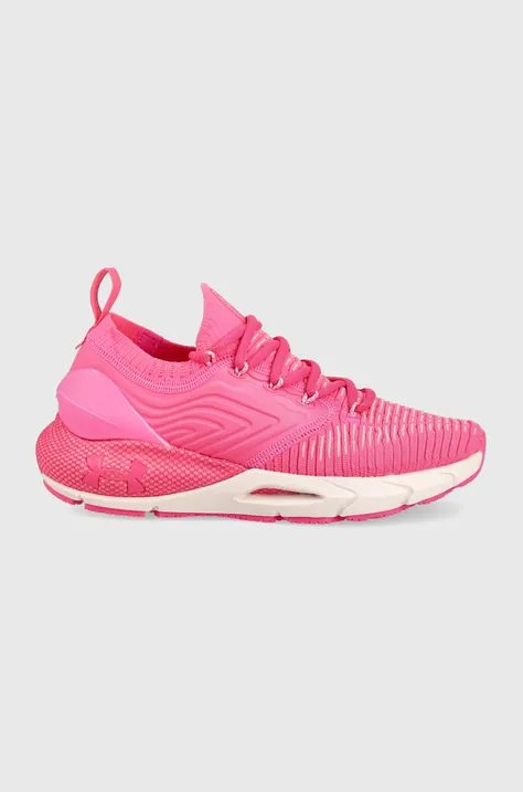 Under Armour buty do biegania Phantom 2 Intelliknit 3024155 kolor różowy na płaskim obcasie 3024155-601