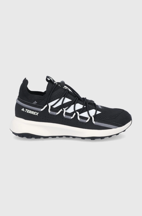 Boty adidas Performance Terrex Voyager FZ2228 dámské, černá barva, FZ2228-BLK/WHT