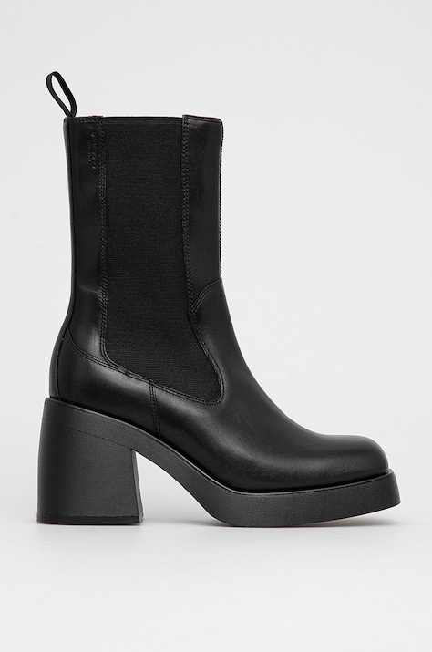 Δερμάτινες μπότες Τσέλσι Vagabond Shoemakers Shoemakers BROOKE γυναικείες, χρώμα: μαύρο