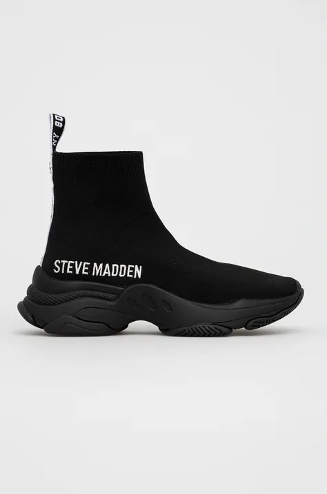 Черевики Steve Madden Master колір чорний на плоскому ходу