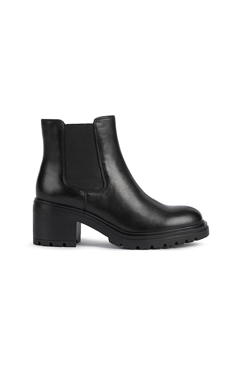 Geox Sztyblety skórzane D DAMIANA damskie kolor czarny na słupku D16QCE 00043 C9999