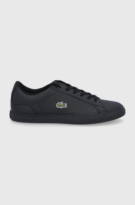 Lacoste Buty Lerond 41CUJ0014.02H kolor czarny na płaskiej podeszwie
