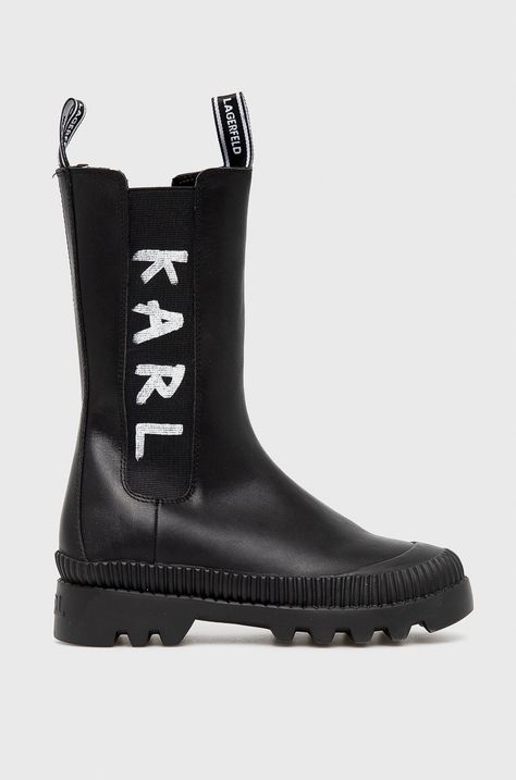 Δερμάτινες μπότες Τσέλσι Karl Lagerfeld