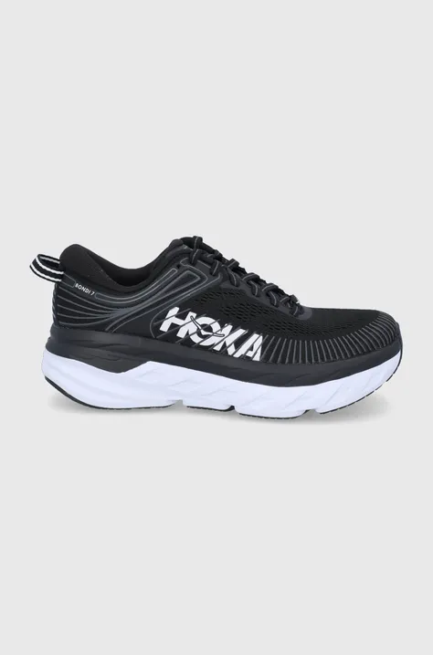 Hoka One One running shoes BONDI 7 black color