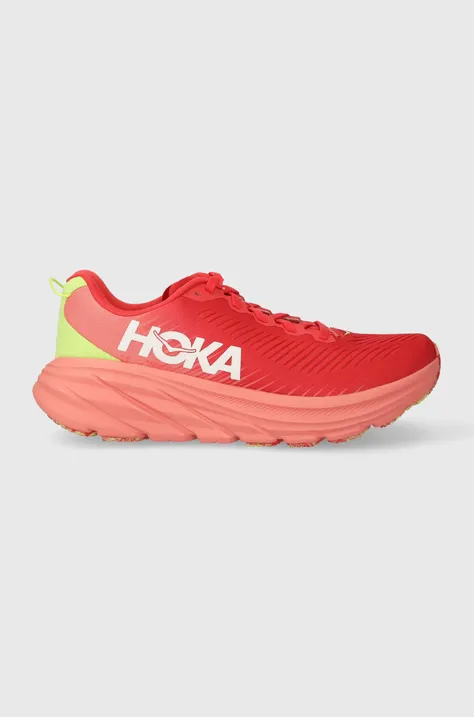 Hoka One One running shoes RINCON 3 red color