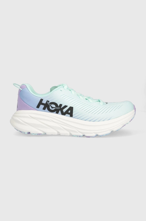 Бігові кросівки Hoka One One RINCON 3 колір бірюзовий на плоскому ходу