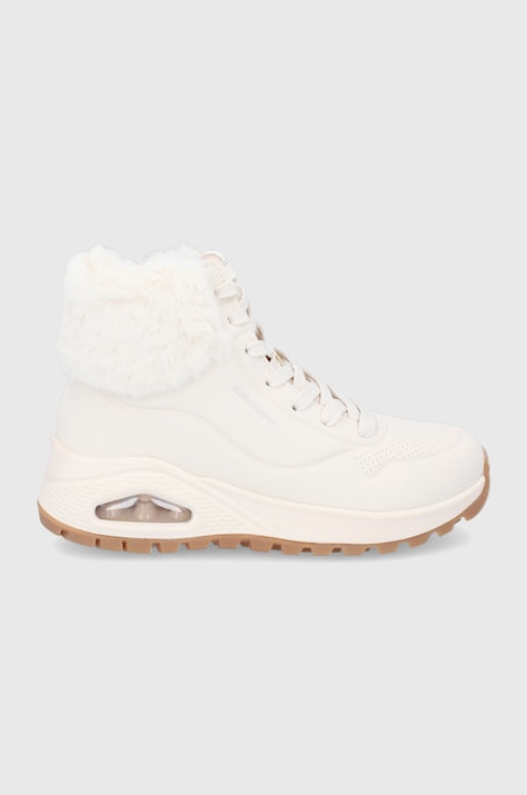 Skechers Cizme de iarnă culoarea crem