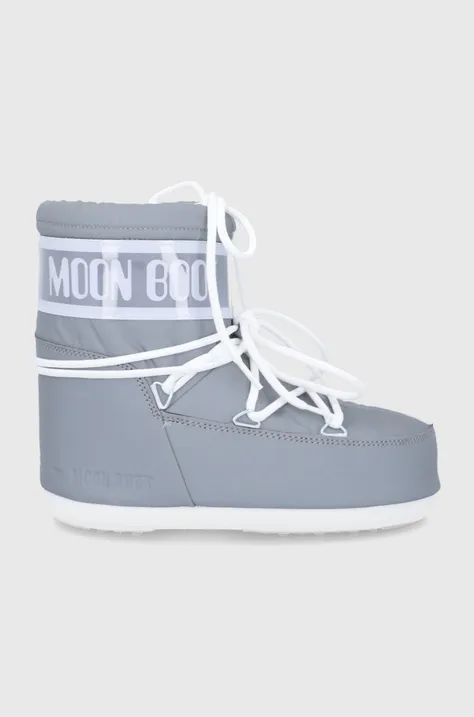 Μπότες χιονιού Moon Boot χρώμα: ασημί
