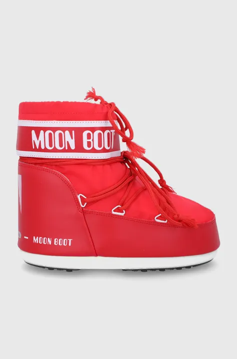 Snehule Moon Boot Classic Low 2 červená farba