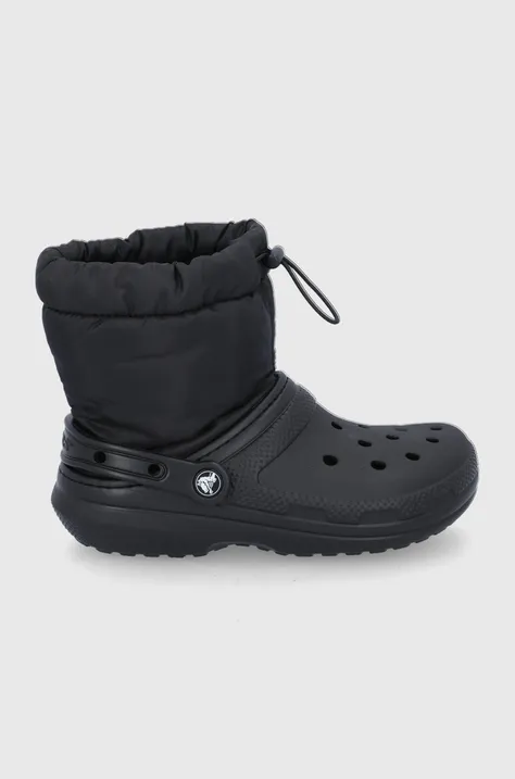 Snehule Crocs Classic Lined Neo Puff Boot čierna farba, 206630