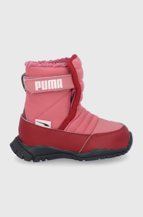 Παιδικές μπότες χιονιού Puma Puma Nieve Boot WTR AC Inf χρώμα: ροζ