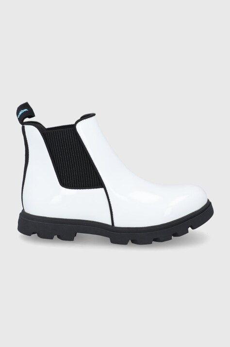 Native Botine copii culoarea alb,