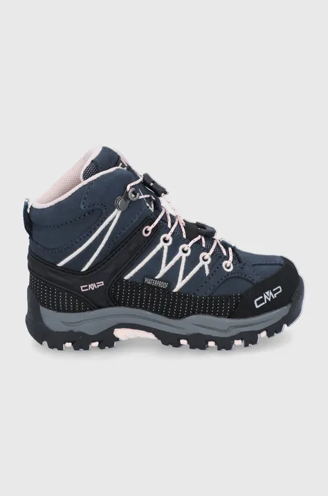 Παιδικά παπούτσια σουέτ CMP KIDS RIGEL MID TREKKING SHOE WP χρώμα: ναυτικό μπλε