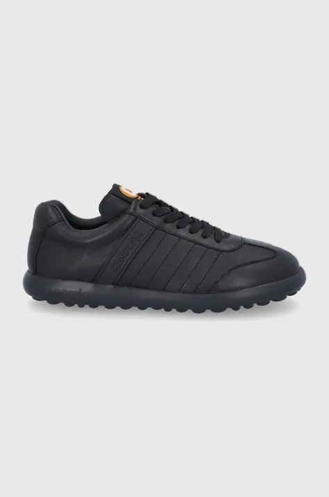 Δερμάτινα παπούτσια Camper Pelotas XLF χρώμα: μαύρο