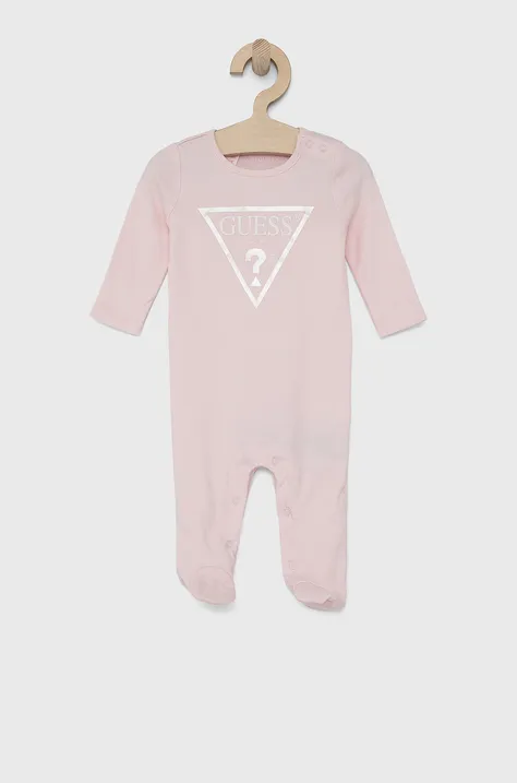 Kombinezon bez rukava za bebe Guess boja: ružičasta