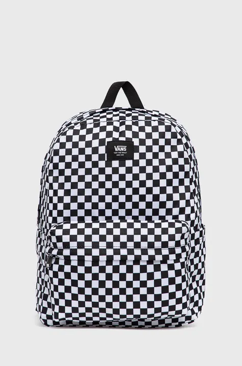 Ruksak Vans Old Skool Check pánsky, biela farba, veľký, vzorovaný, VN0A5KHRY281