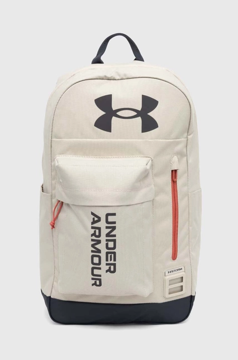 Under Armour plecak kolor beżowy duży z nadrukiem 1362365