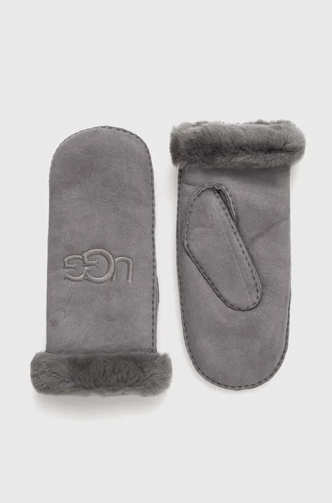 UGG suede gloves women's gray color