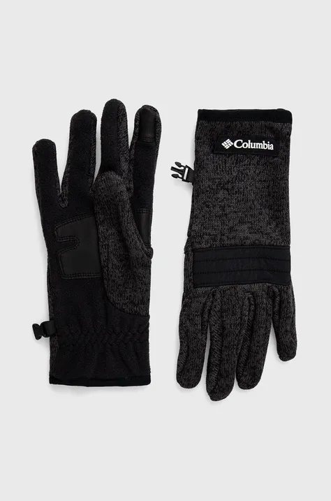 Γάντια Columbia ανδρικά, χρώμα: μαύρο