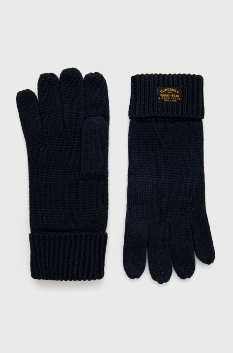Vlnené rukavice Superdry