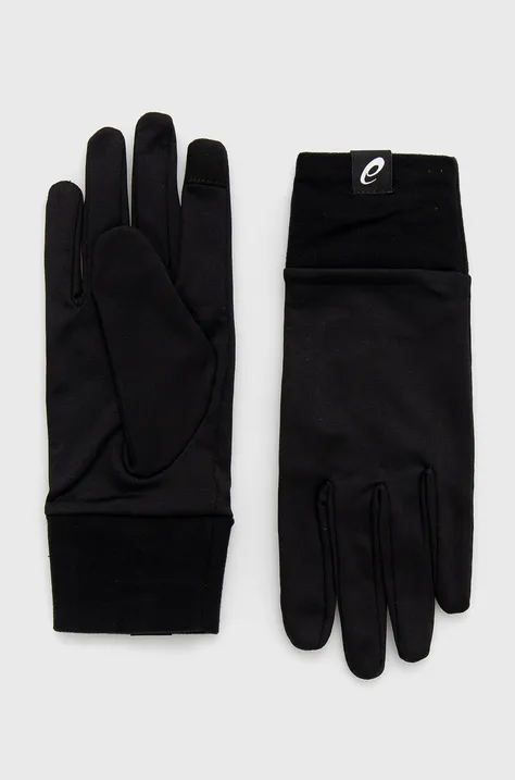 Γάντια Asics χρώμα: μαύρο