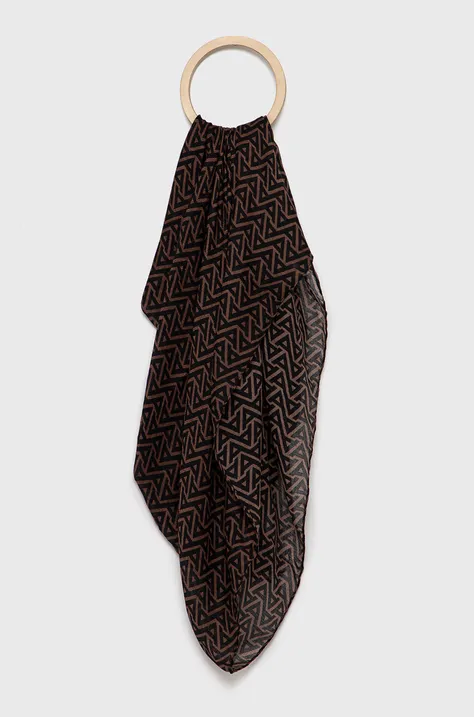 Шарф Aldo жіночий колір коричневий візерунок