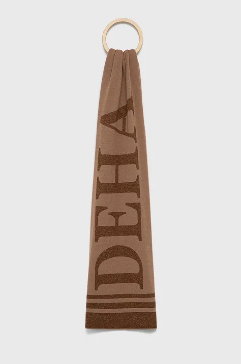 Шарф Deha жіночий колір коричневий візерунок