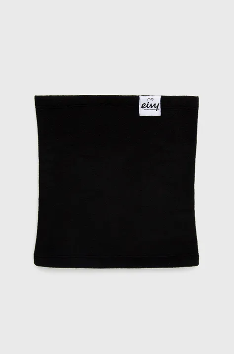 Šál komín Eivy dámsky, čierna farba, jednofarebný