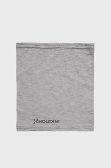 Кръгъл шал Houdini Desoli в сиво с изчистен дизайн