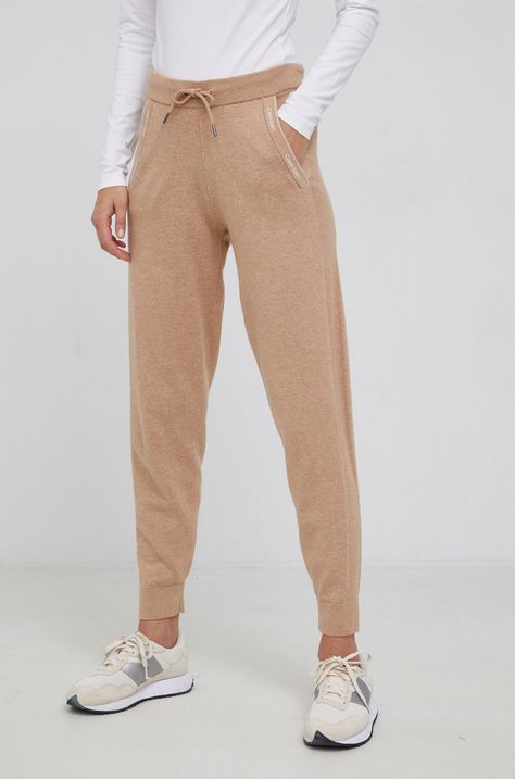 Панталон с вълна Calvin Klein