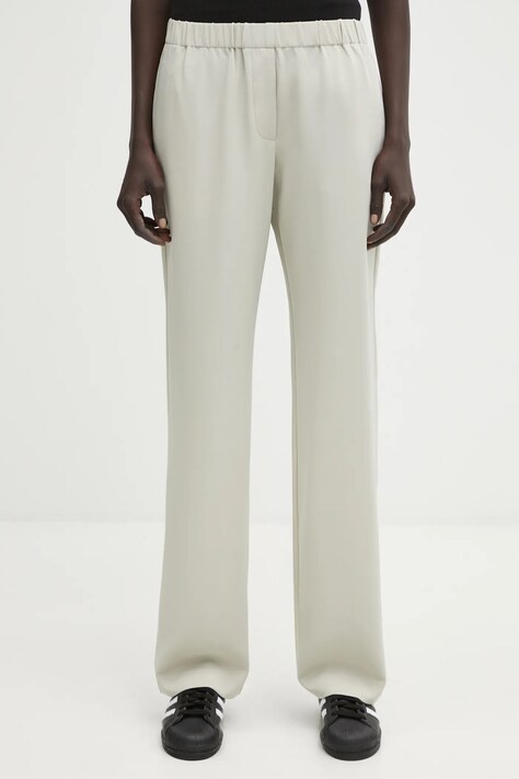 Kalhoty Samsoe Samsoe Hoys dámské, zelená barva, high waist, F16304674