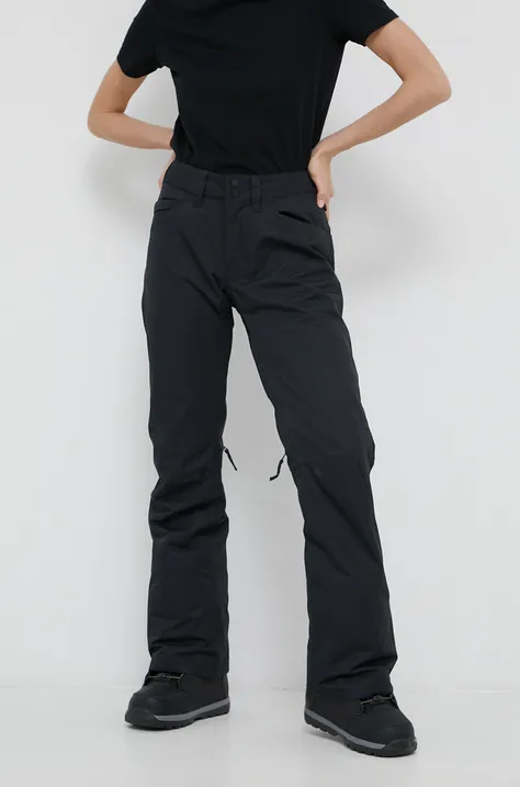Παντελόνι Roxy γυναικείo, χρώμα: μαύρο
