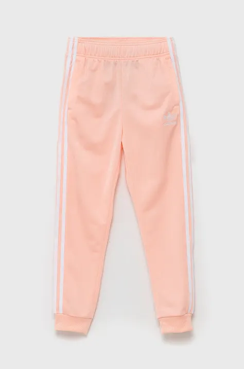 adidas Originals Spodnie dziecięce H37870 kolor różowy gładkie