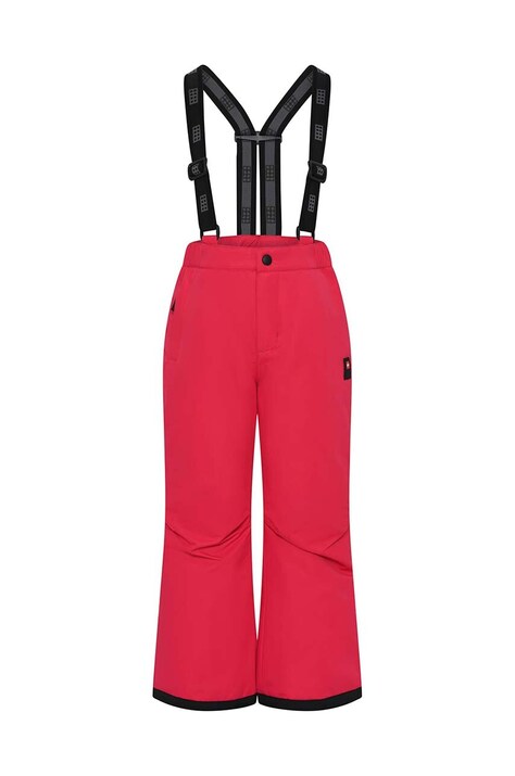 Lego pantaloni de schi pentru copii culoarea rosu