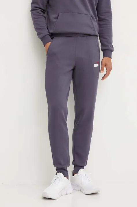 Puma pantaloni della tuta colore grigio