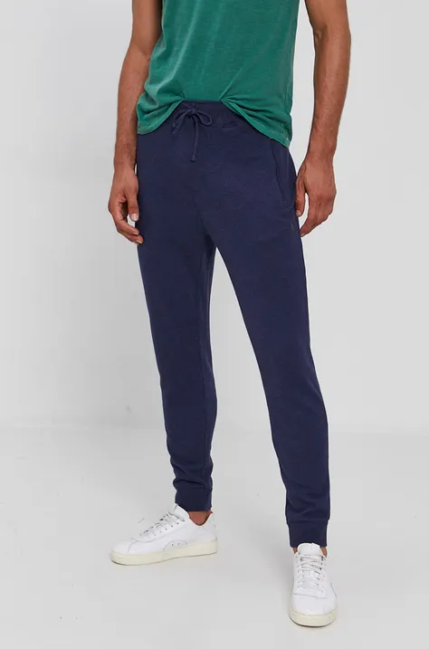 Kalhoty Polo Ralph Lauren pánské, tmavomodrá barva, hladké