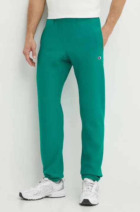 Champion trousers men's green color