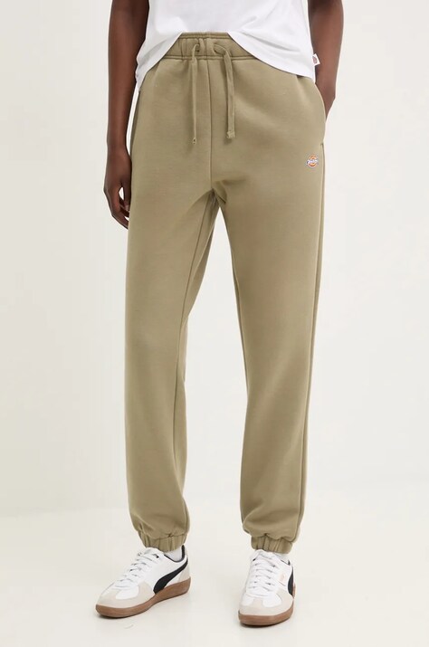 Dickies pantaloni culoarea verde, cu imprimeu