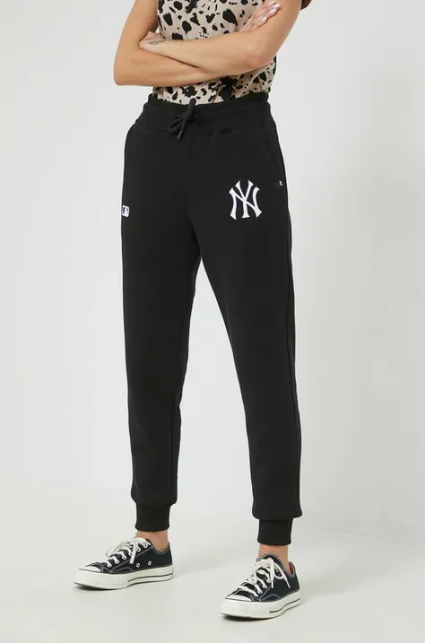 Παντελόνι 47 brand MLB New York Yankees χρώμα: μαύρο