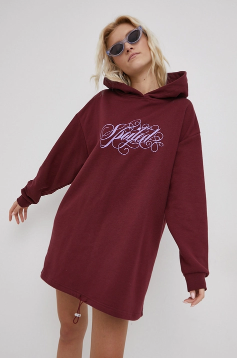 Сукня Local Heroes колір бордовий mini oversize