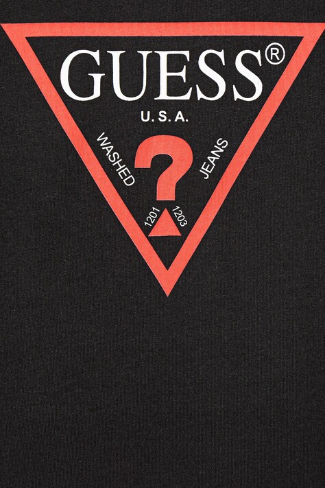 Дитяча бавовняна сукня Guess — AW21-SUG009, чорний — фото 3