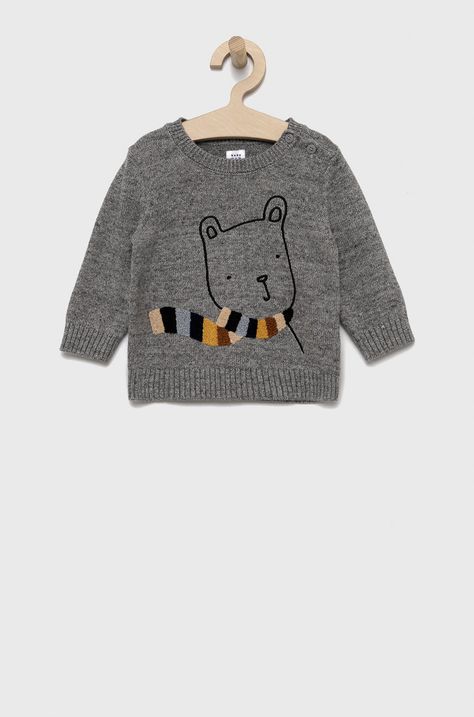 Детски пуловер с вълна GAP