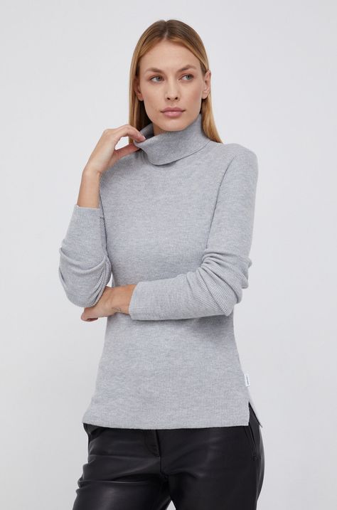 Calvin Klein Sweter z domieszką wełny